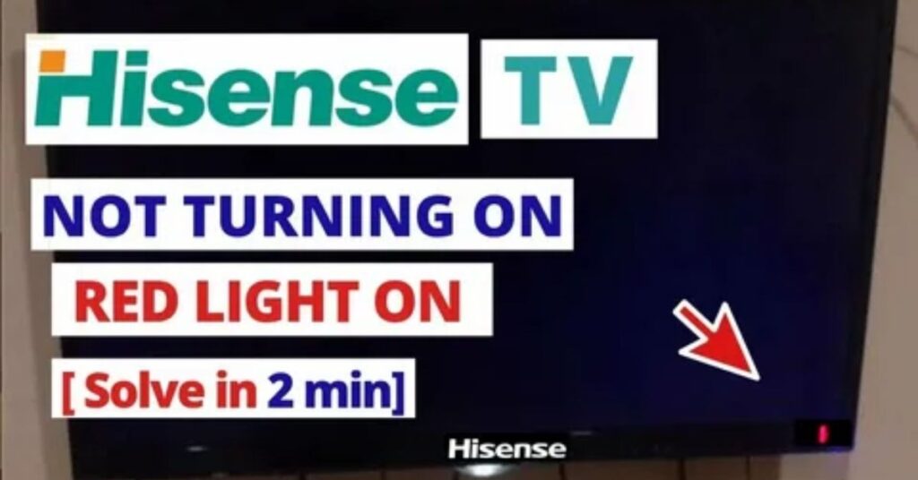 Hisense TV Red Light Blinks 2 Times 