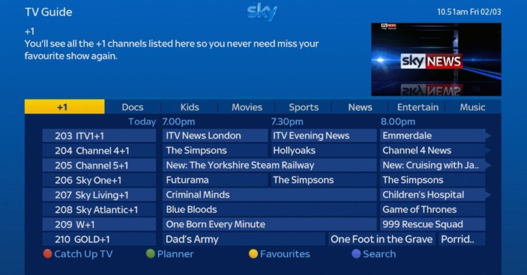 Live TV guide See Full Schedule 